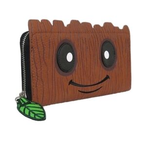 Loungefly Marvel Baby Groot Zip Around Faux Leather Wallet With Credit Card Slot